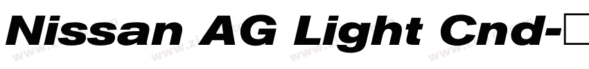 Nissan AG Light Cnd字体转换 Nissan AG Light Cnd字体转换